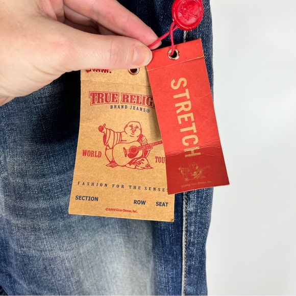 NWT True Religion Bartack Skinny Jean With Flap - Picture 8 of 12